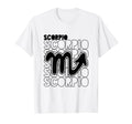 Scorpio Zodiac Typography Astrology T-Shirt - Fun Novelty Design for Adults - T-Shirt, Sweatshirt, Hoodie