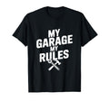My Garage My Rules Funny Car T-Shirt - Fun Novelty Design for Adults - T-Shirt, Sweatshirt, Hoodie