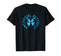 Funny Antisocial Butterfly Single Blue T-Shirt - Unique Graphic Unisex - T-Shirt, Sweatshirt, Hoodie