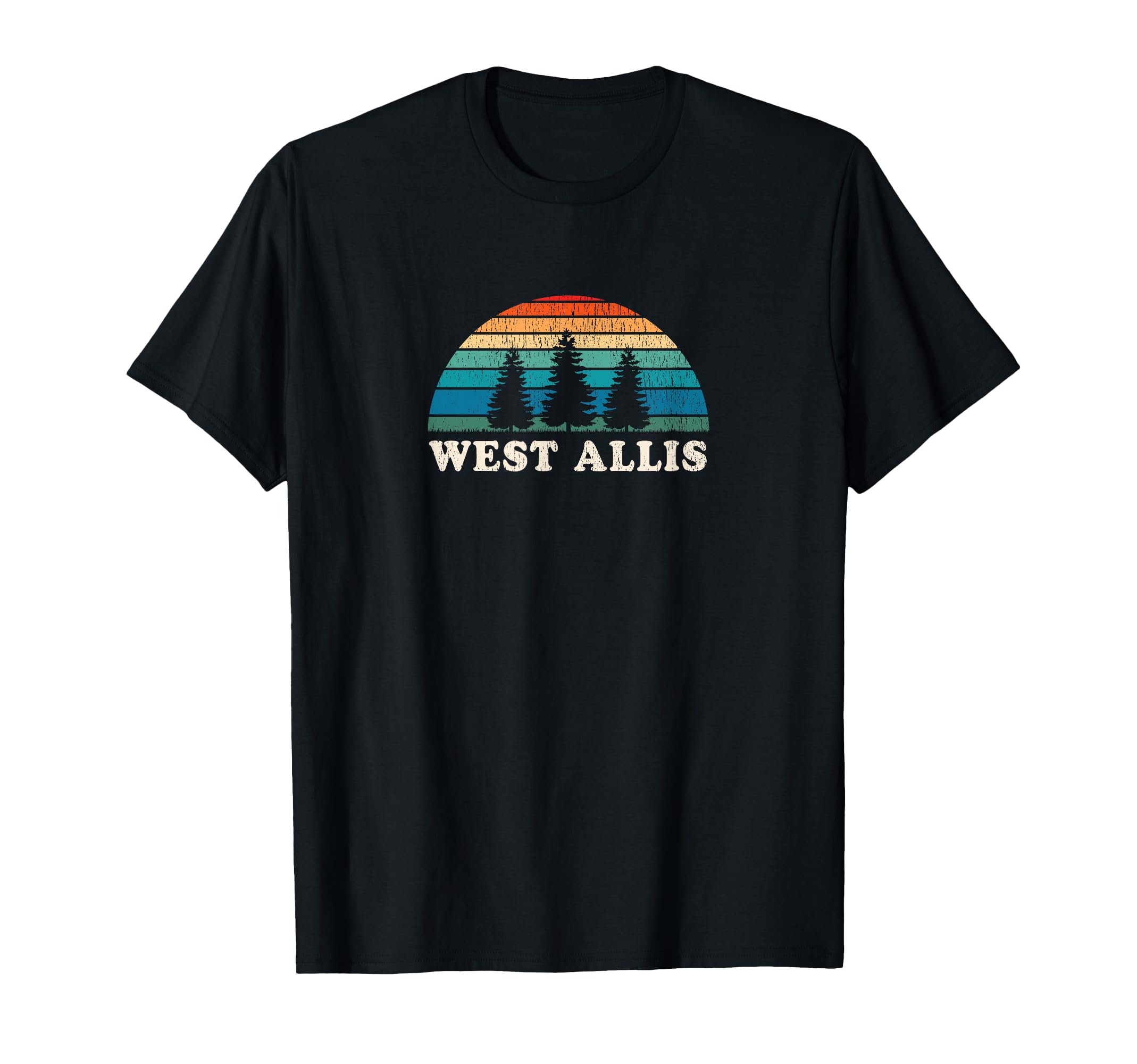West Allis Wi 70S Throwback T-Shirt - Unique Graphic Unisex - T-Shirt, Sweatshirt, Hoodie