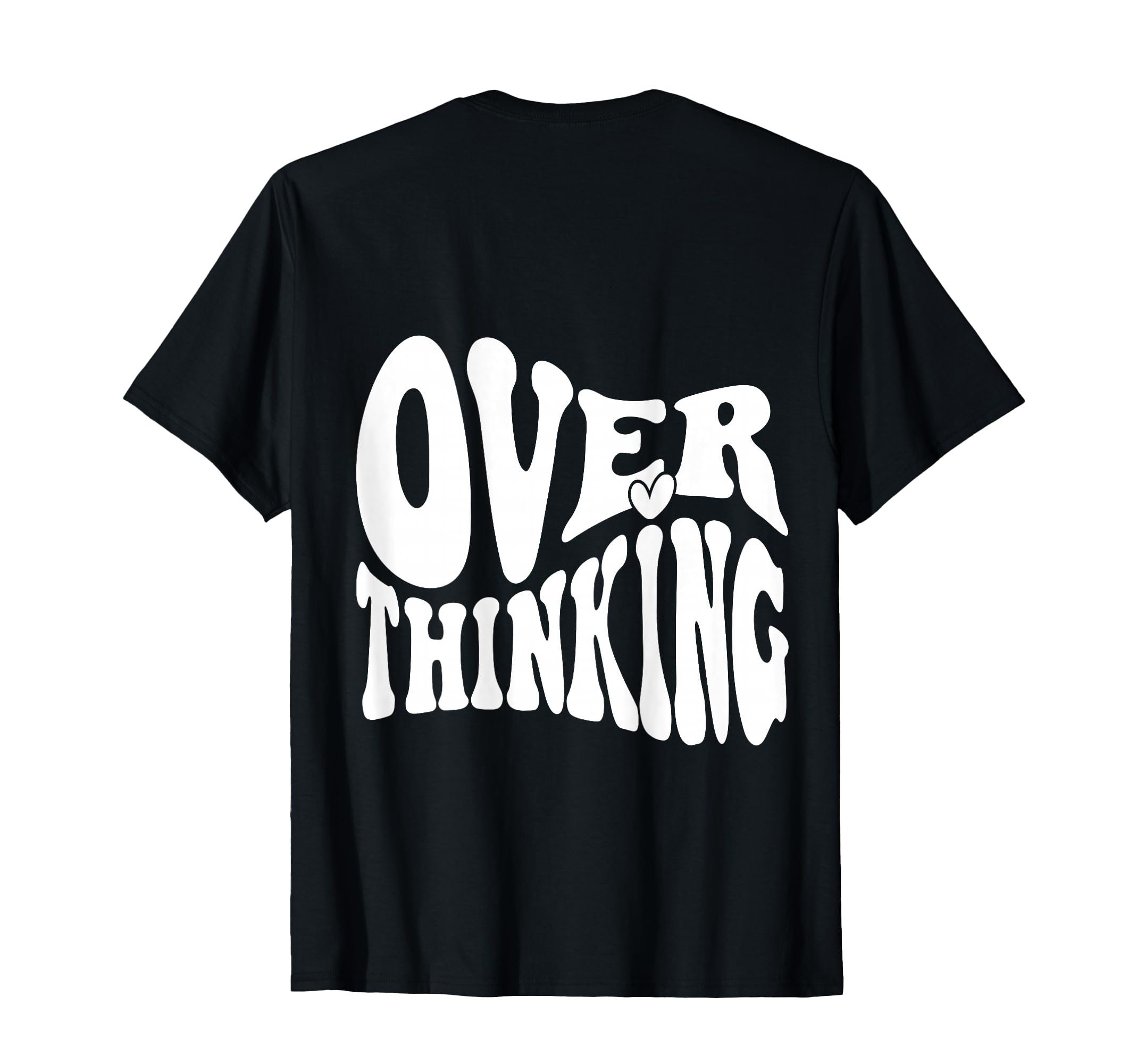 Overthinking Antisocial Over T-Shirt - Minimalist Print for Adults - T-Shirt, Sweatshirt, Hoodie