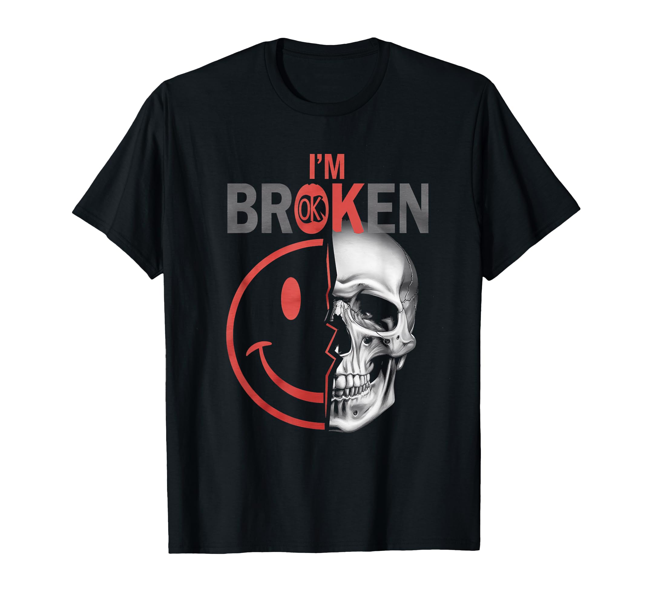 Im Ok Im Broken Invisible Illness T-Shirt - Minimalist Print Men Women - T-Shirt, Sweatshirt, Hoodie
