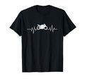 Motorcycle Heartbeat Motorcyclist And T-Shirt - Trendy Graphic Unisex - T-Shirt, Sweatshirt, Hoodie