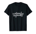 Antisocial Butterfly Funny Pun T-Shirt - Minimalist Print for Adults - T-Shirt, Sweatshirt, Hoodie