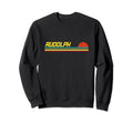Rudolph First Name Logo Sunset Sweatshirt - Casual Everyday Wear Men Women - T-Shirt, Sweatshirt, Hoodie