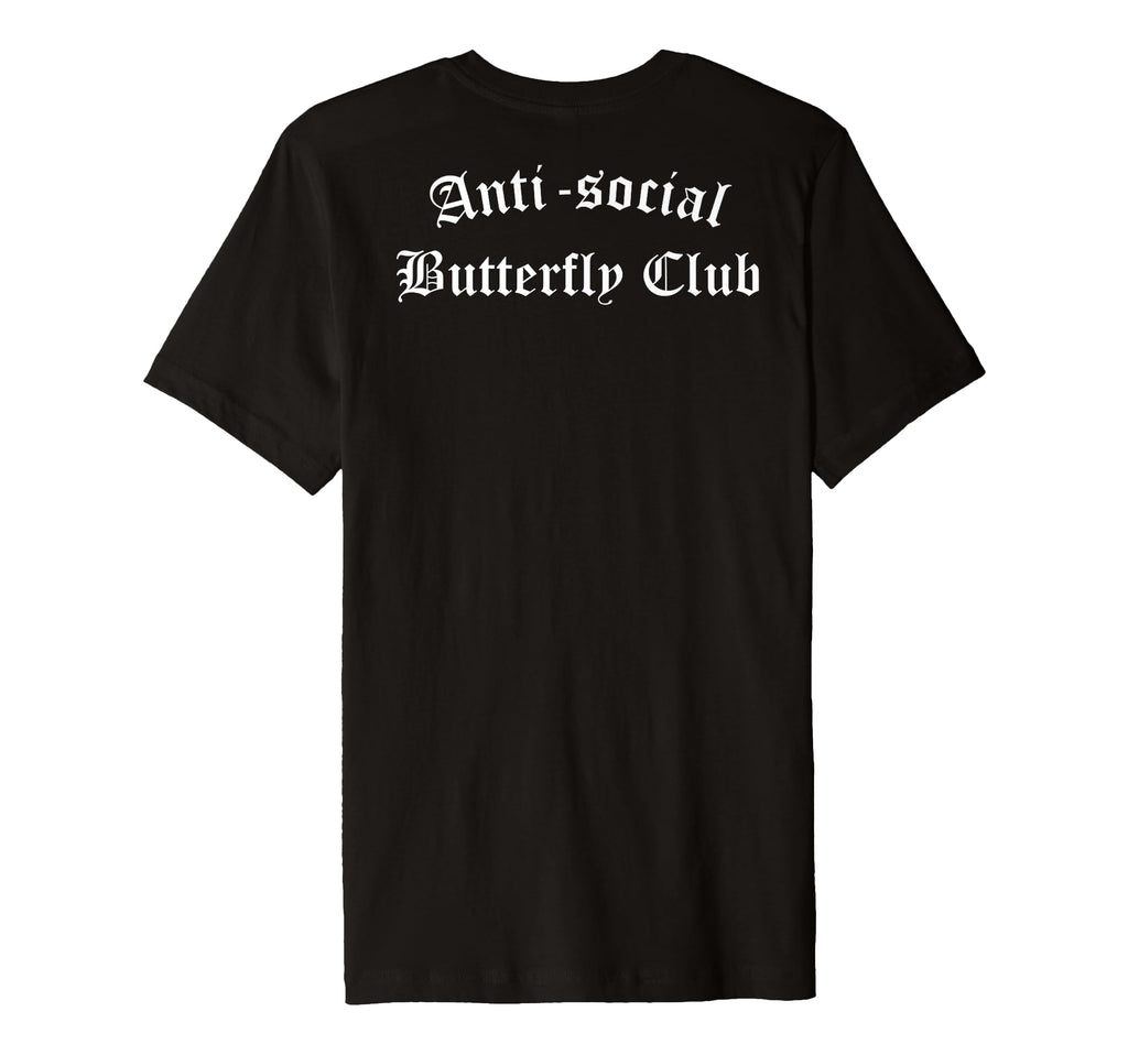 Anti Social Butterfly Club Antisocial T-Shirt - Trendy Graphic Unisex - T-Shirt, Sweatshirt, Hoodie