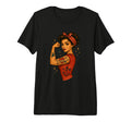 Mom Power Pin Up Rosietheriveter Tri T-Shirt - Custom Art Print Unisex - T-Shirt, Sweatshirt, Hoodie