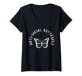Womens Anti Social Butterfly Funny T-Shirt - Custom Art Print for Adults - T-Shirt, Sweatshirt, Hoodie
