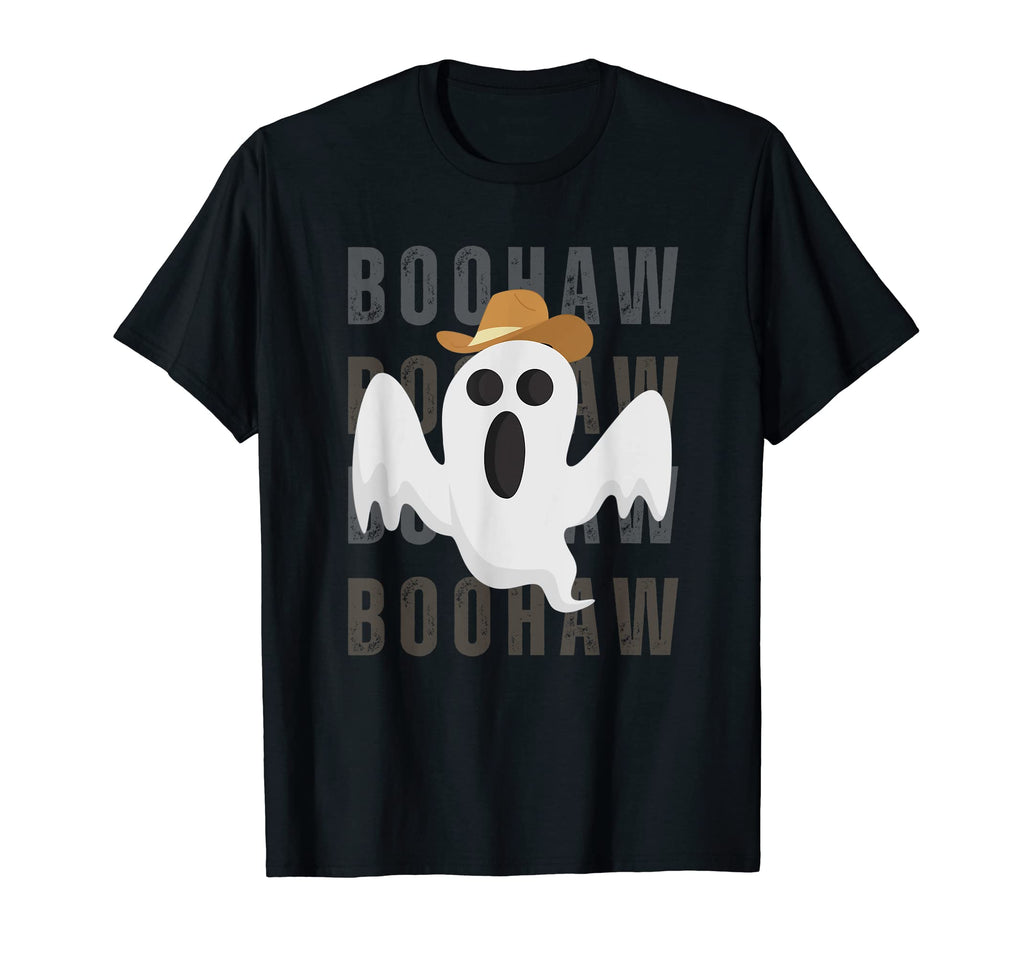 Cowboy Cowgirl Boohaw Western Ghost T-Shirt - Minimalist Print Unisex - T-Shirt, Sweatshirt, Hoodie