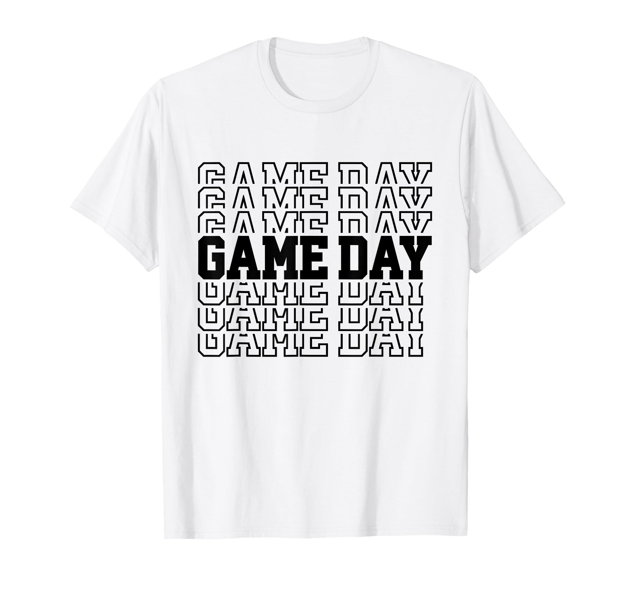 Game Day Typography Art Sports T-Shirt - Custom Art Print for Adults - T-Shirt, Sweatshirt, Hoodie