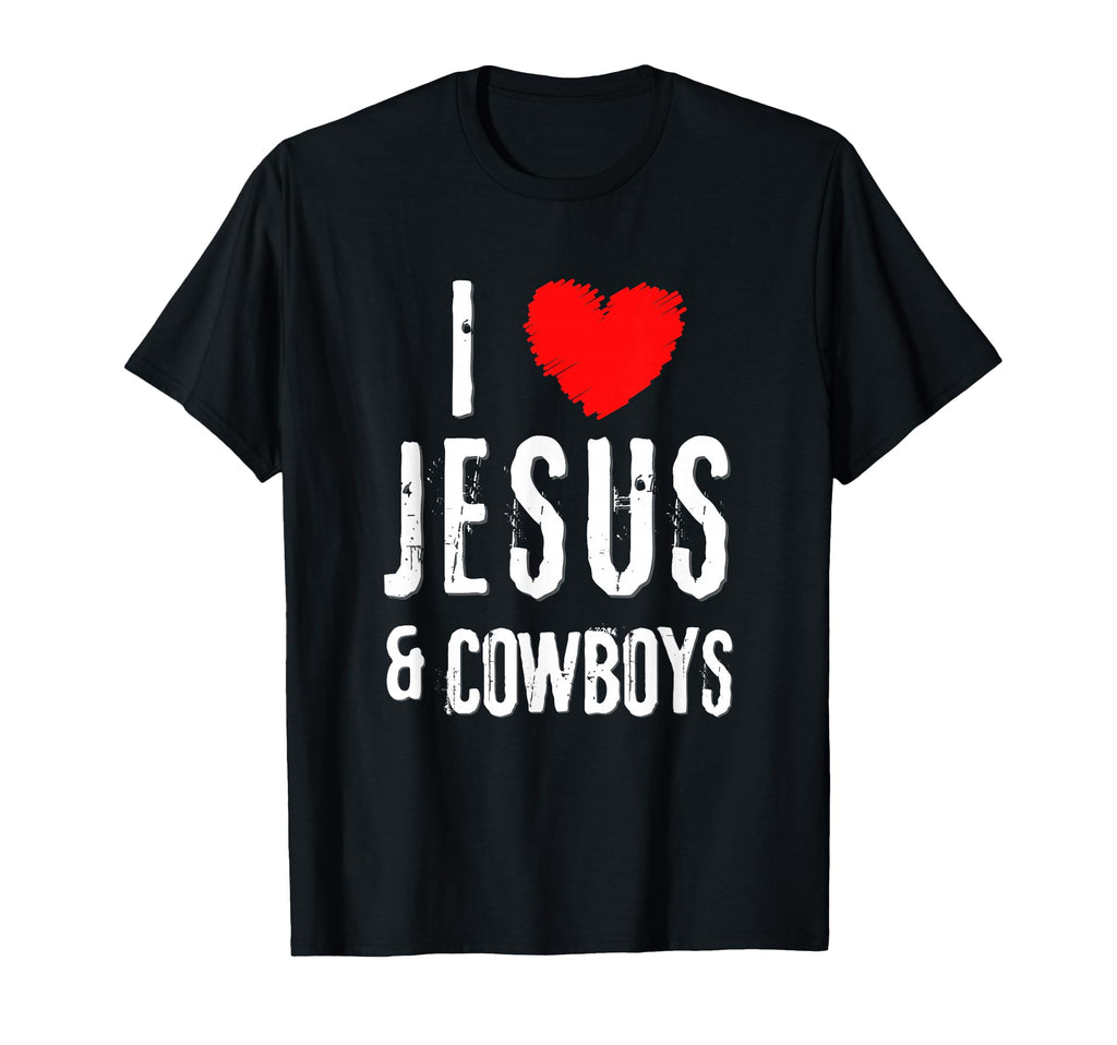 Grunge I Love Jesus Cowboys Christian T-Shirt - Novelty Apparel Men Women - T-Shirt, Sweatshirt, Hoodie