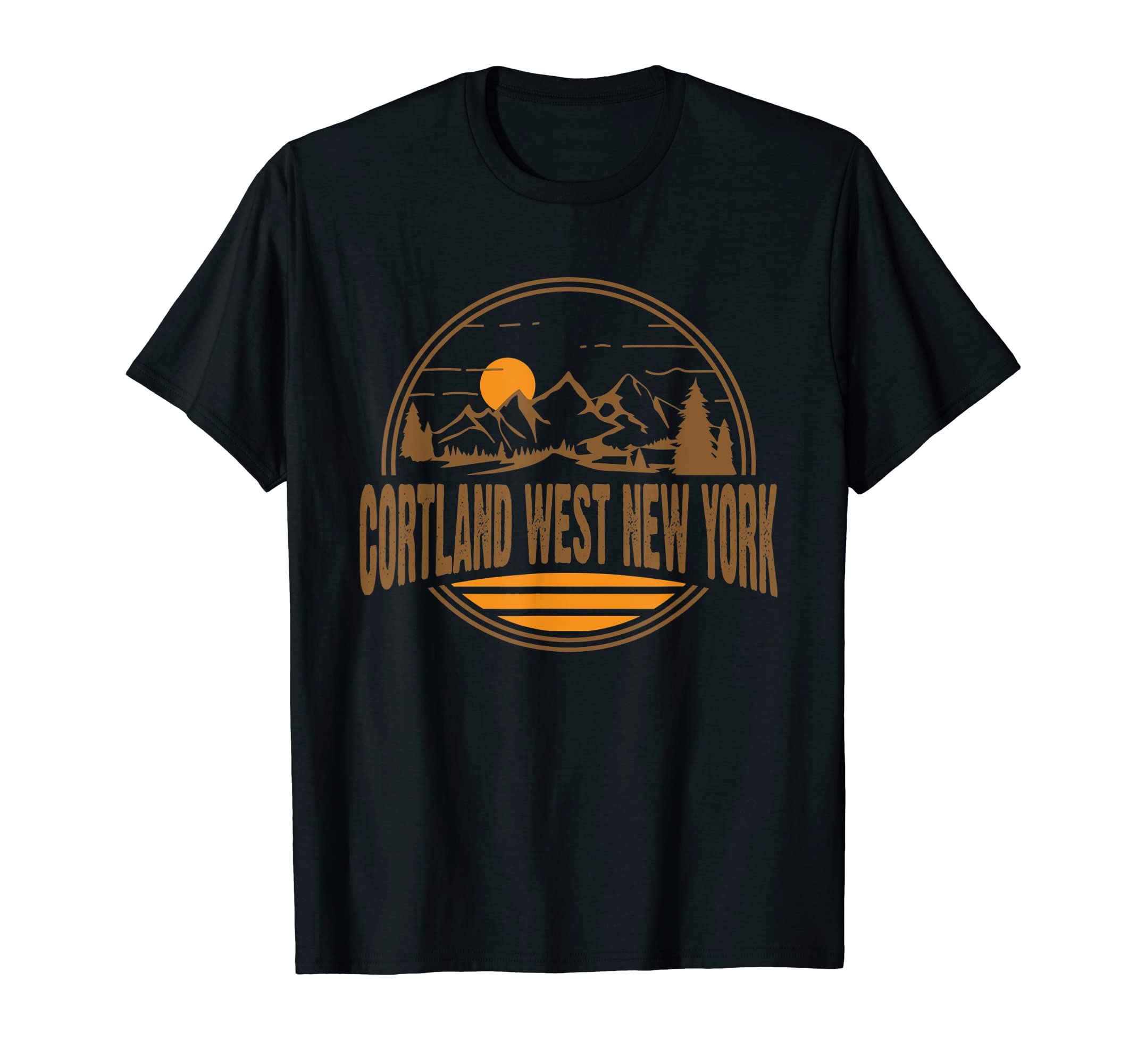 Cortland West New York Mountain Hiking T-Shirt - Custom Art Print Unisex - T-Shirt, Sweatshirt, Hoodie