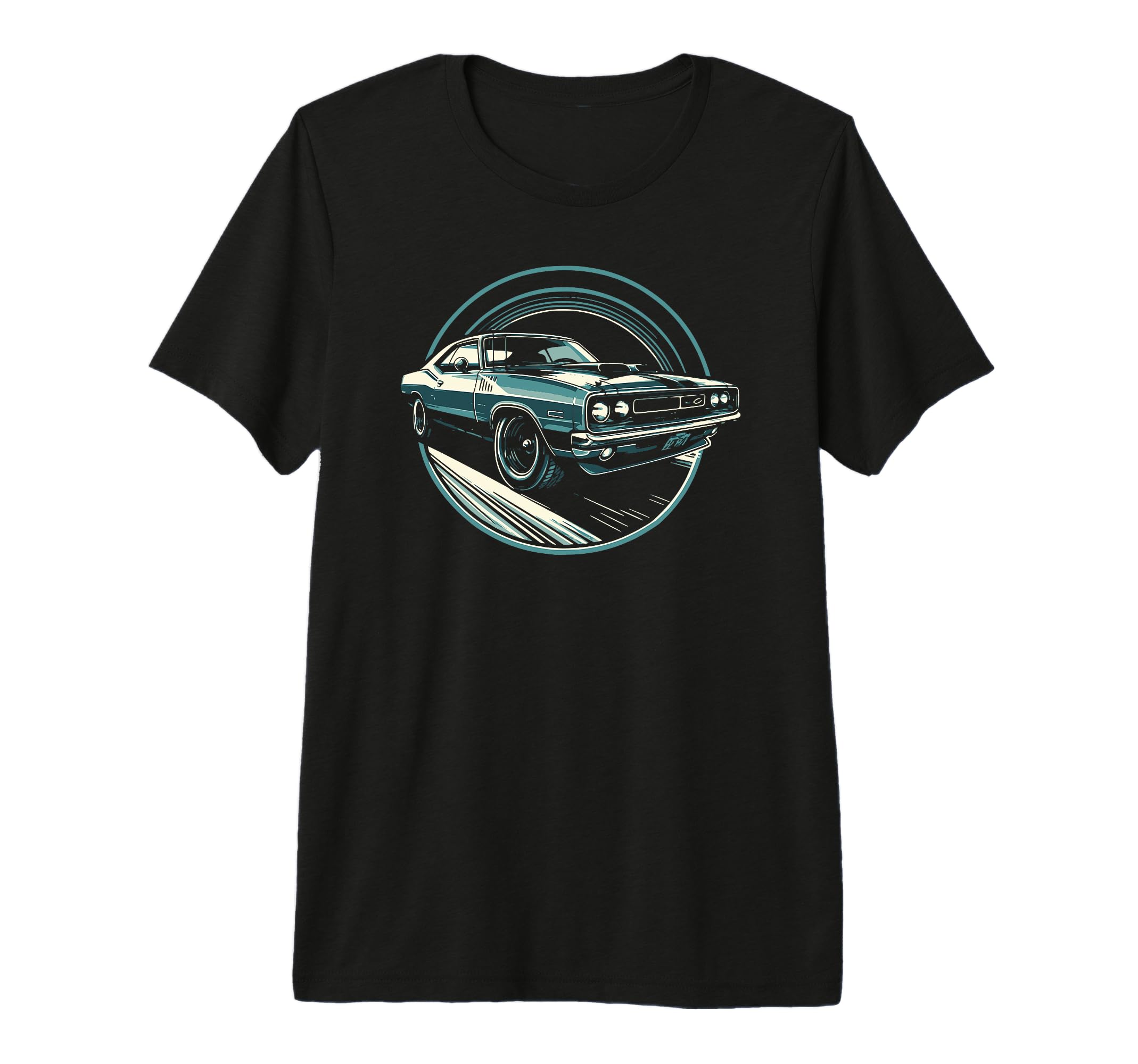 Muscle Car 60S 70S Car Lover Tri Blend T-Shirt - Unique Graphic for Adults - T-Shirt, Sweatshirt, Hoodie