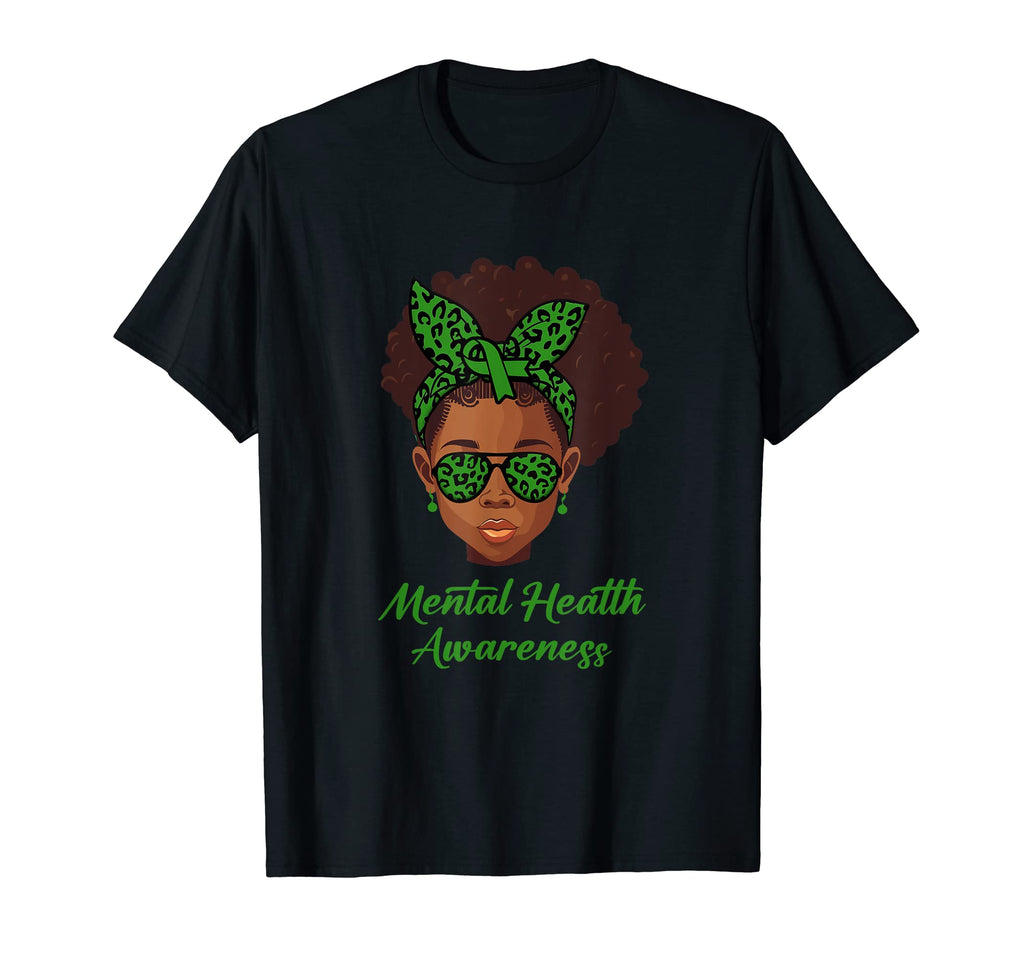Afro African American Black Mental T-Shirt - Custom Art Print Unisex - T-Shirt, Sweatshirt, Hoodie