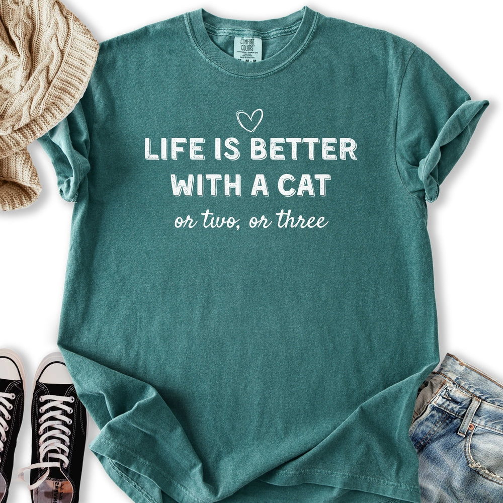 Better With A Cat - Adult & Kids T-Shirts, Sweatshirts & Hoodies apparel design preview 2