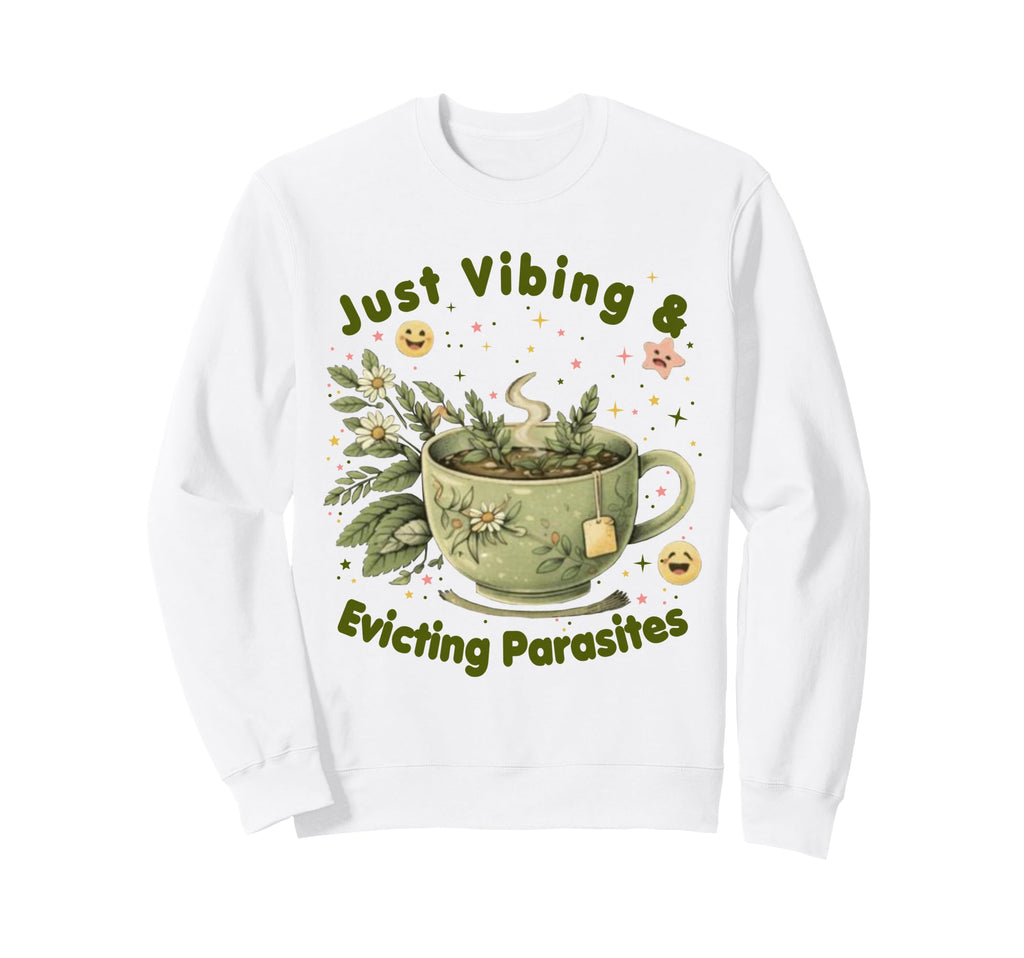 Funny Wellness Vibes Aesthetic Sweatshirt - Fun Novelty Design for Adults - T-Shirt, Sweatshirt, Hoodie