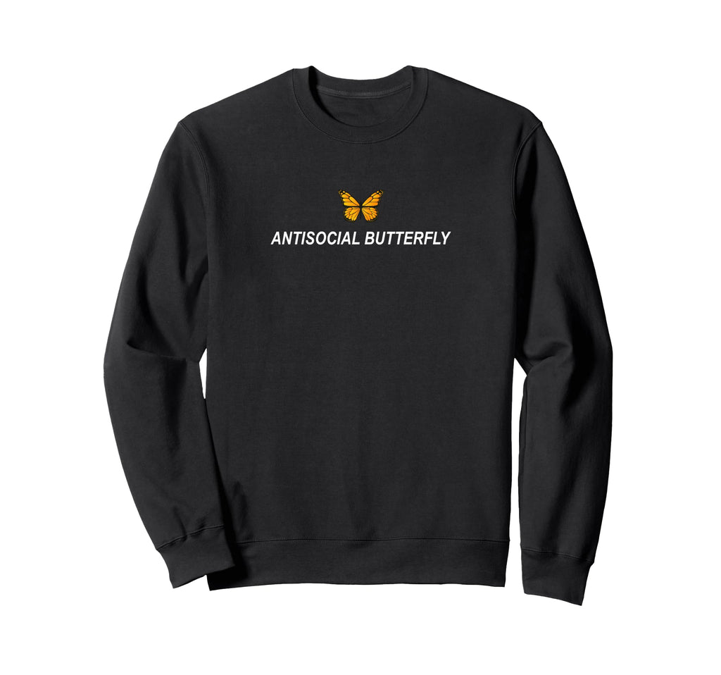Antisocial Butterfly Introvert Sweatshirt - Streetwear Style for Adults - T-Shirt, Sweatshirt, Hoodie