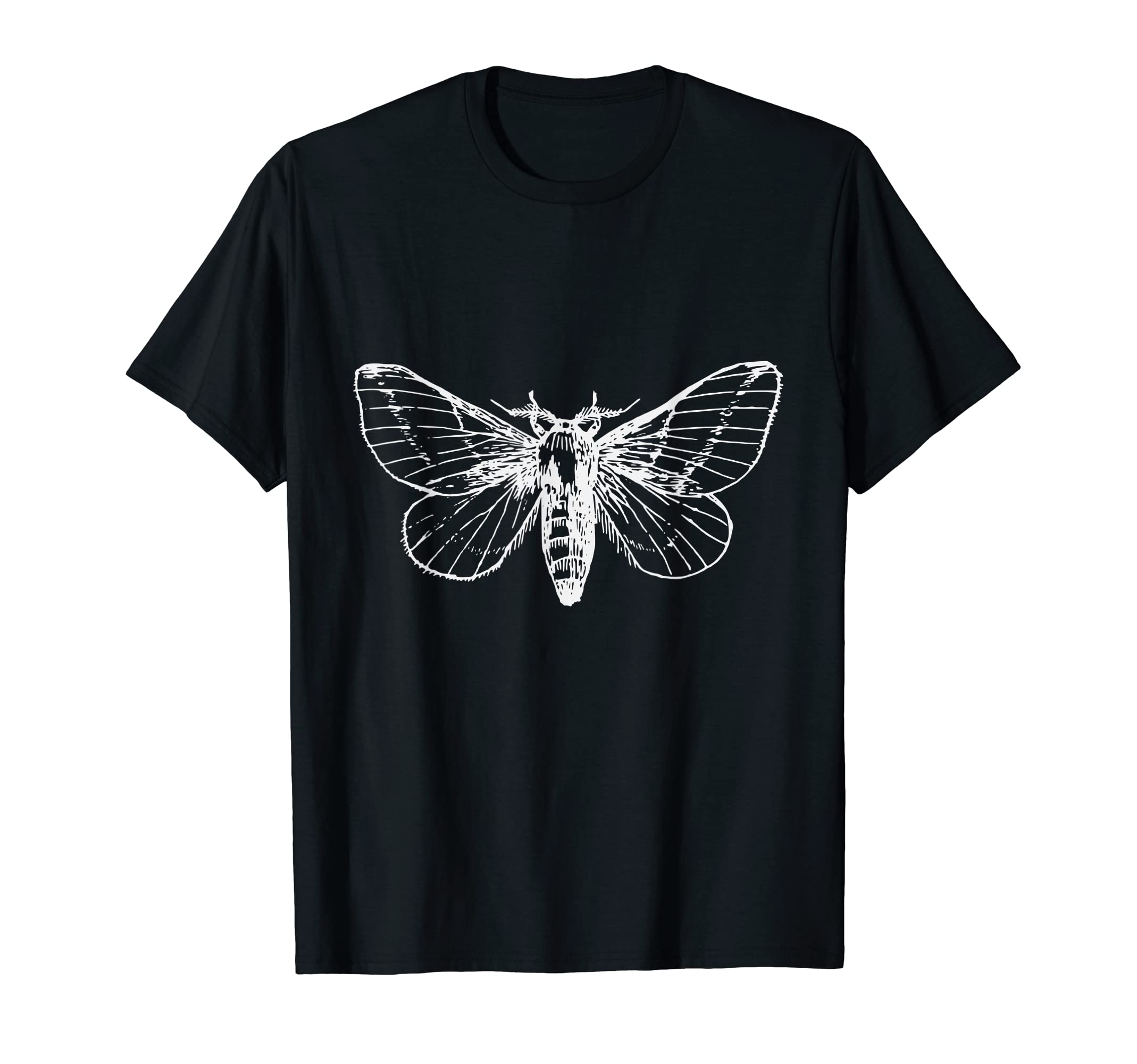Beautiful Moth Goth Horror T-Shirt - Minimalist Print for Adults - T-Shirt, Sweatshirt, Hoodie