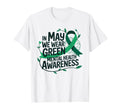 May We Wear Green Mental Health T-Shirt - Minimalist Print for Adults - T-Shirt, Sweatshirt, Hoodie