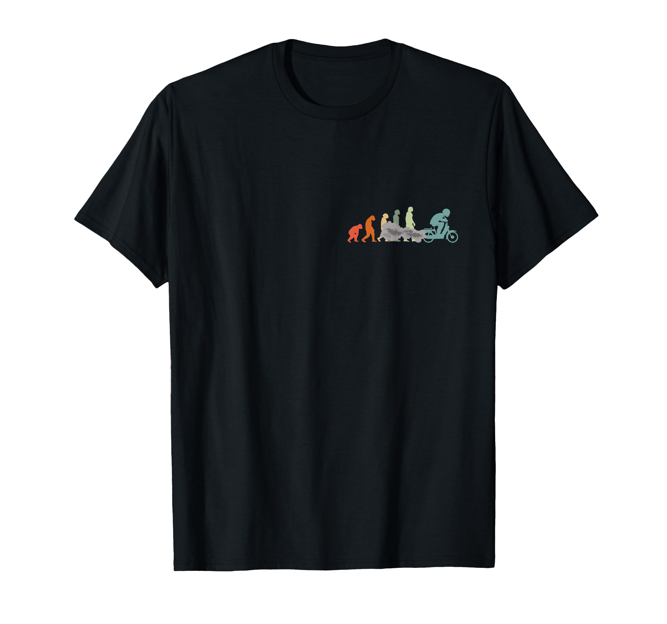 Moped Bike Mofas Moped Evolution T-Shirt - Custom Art Print Men Women - T-Shirt, Sweatshirt, Hoodie