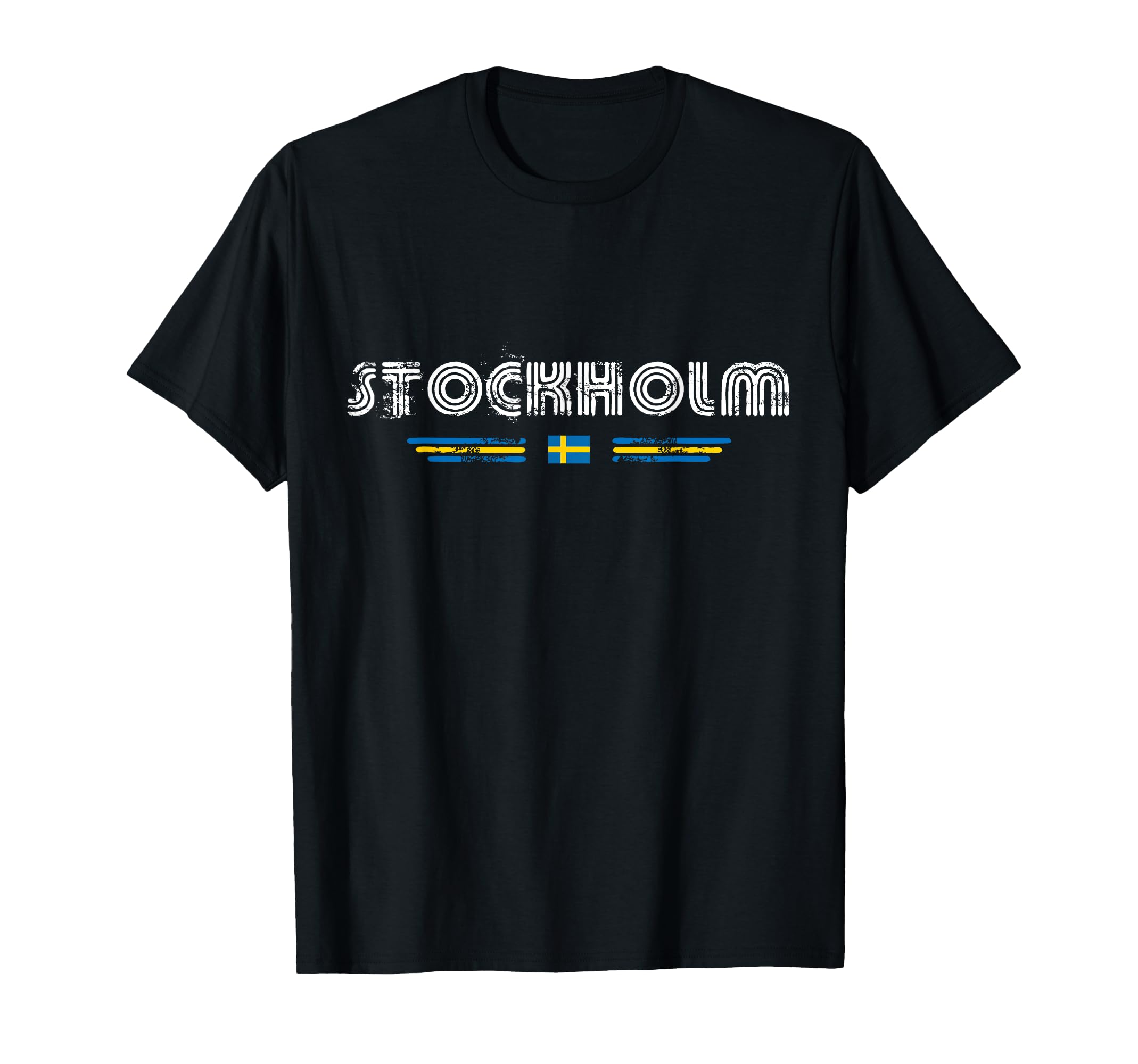 Stockholm Sweden 70S 80S Type T-Shirt - Novelty Apparel Unisex - T-Shirt, Sweatshirt, Hoodie