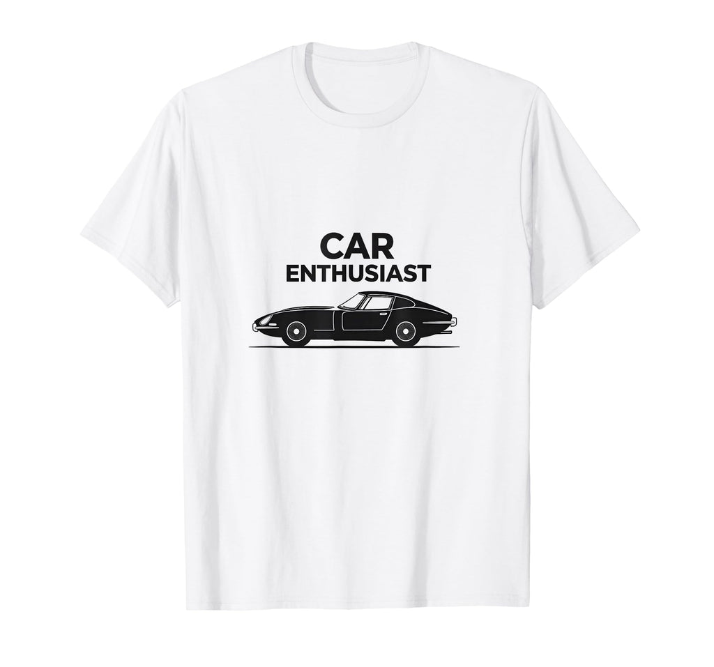 Car Enthusiast Sports Auto Lover White T-Shirt - Trendy Graphic Men Women - T-Shirt, Sweatshirt, Hoodie