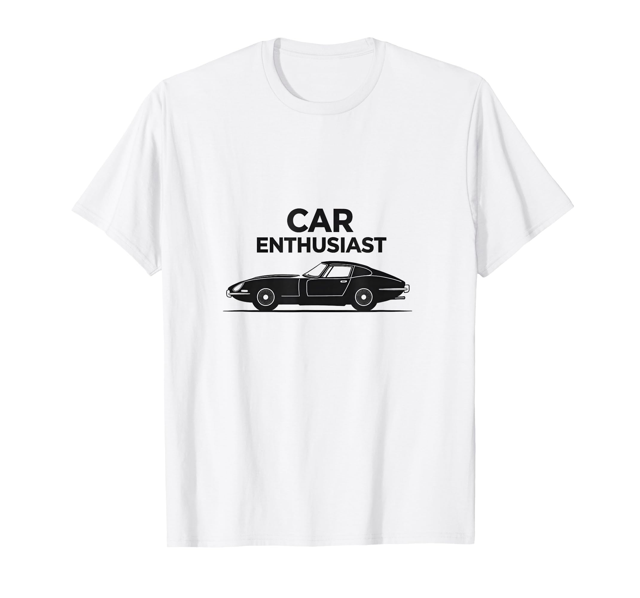 Car Enthusiast Sports Auto Lover White T-Shirt - Trendy Graphic Men Women - T-Shirt, Sweatshirt, Hoodie