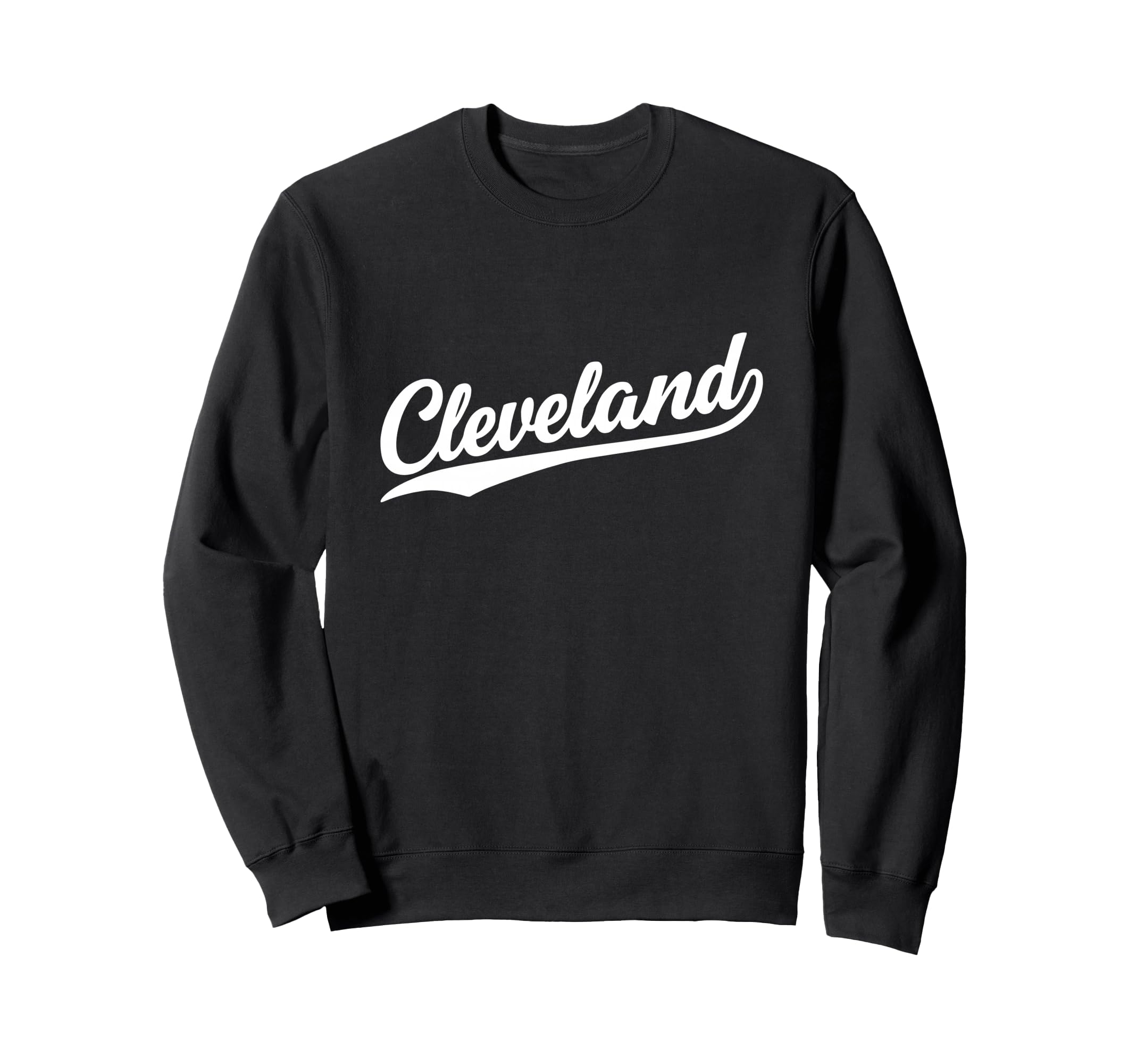Cleveland Ohio Script 1970S Sweatshirt - Aesthetic Graphic for Adults - T-Shirt, Sweatshirt, Hoodie