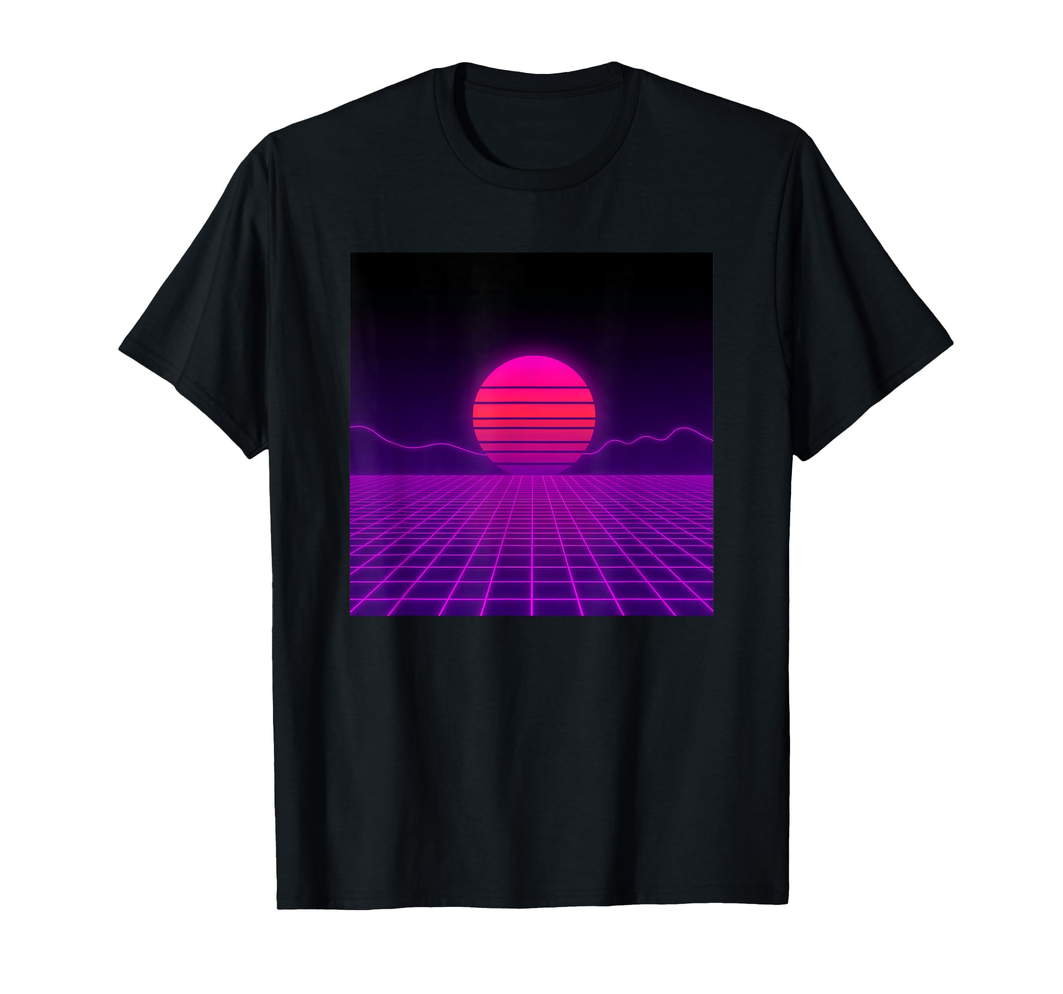 Retrowave Synthwave Aesthetic T-Shirt - Casual Everyday Wear Unisex - T-Shirt, Sweatshirt, Hoodie