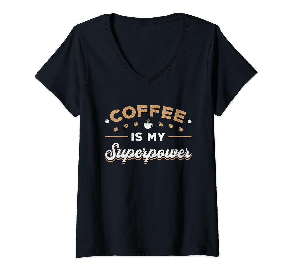 Womens Coffee Is My Superpower Awareness T-Shirt - Streetwear Style Unisex - T-Shirt, Sweatshirt, Hoodie