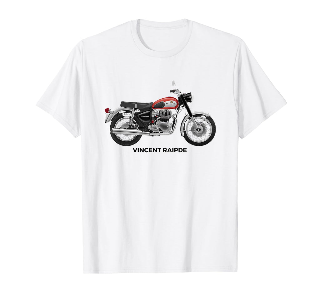 Vincent Motorbikes Rapide Motorcycle T-Shirt - Trendy Graphic for Adults - T-Shirt, Sweatshirt, Hoodie