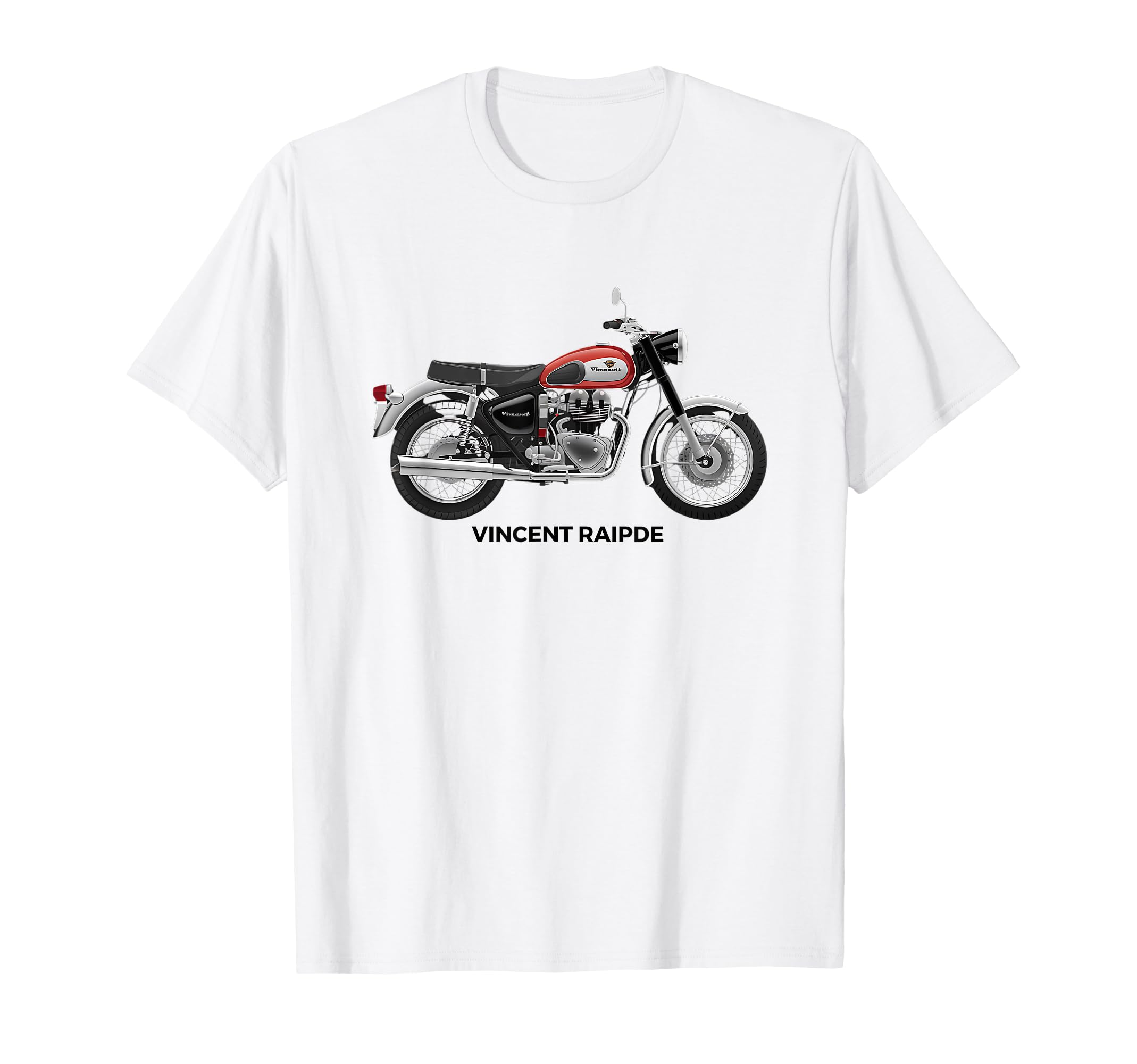 Vincent Motorbikes Rapide Motorcycle T-Shirt - Trendy Graphic for Adults - T-Shirt, Sweatshirt, Hoodie