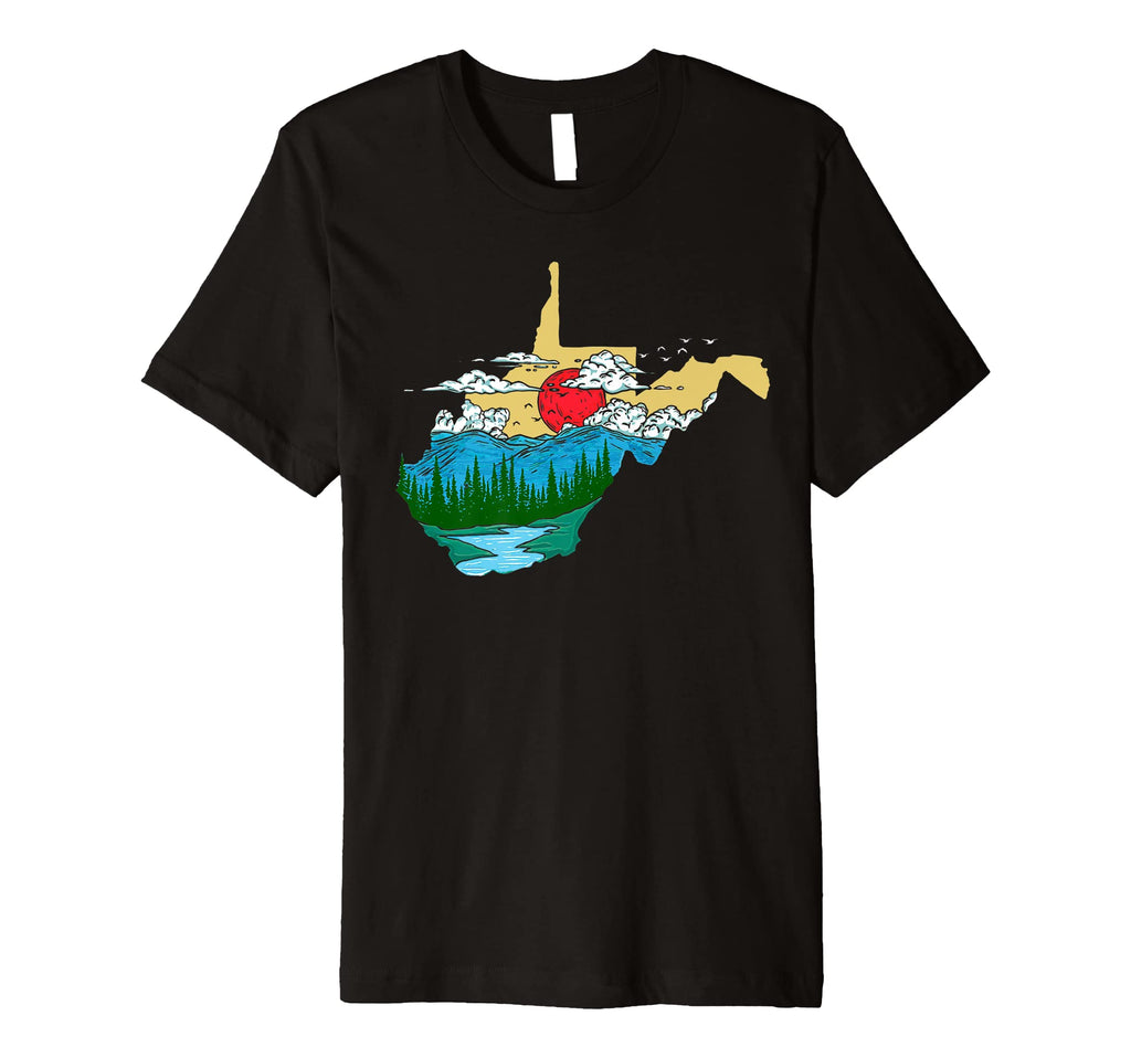 West Virginia Pride Outdoors Nature T-Shirt - Trendy Graphic for Adults - T-Shirt, Sweatshirt, Hoodie