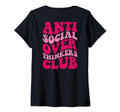 Womens Anti Social Overthinkers Club T-Shirt - Minimalist Print for Adults - T-Shirt, Sweatshirt, Hoodie