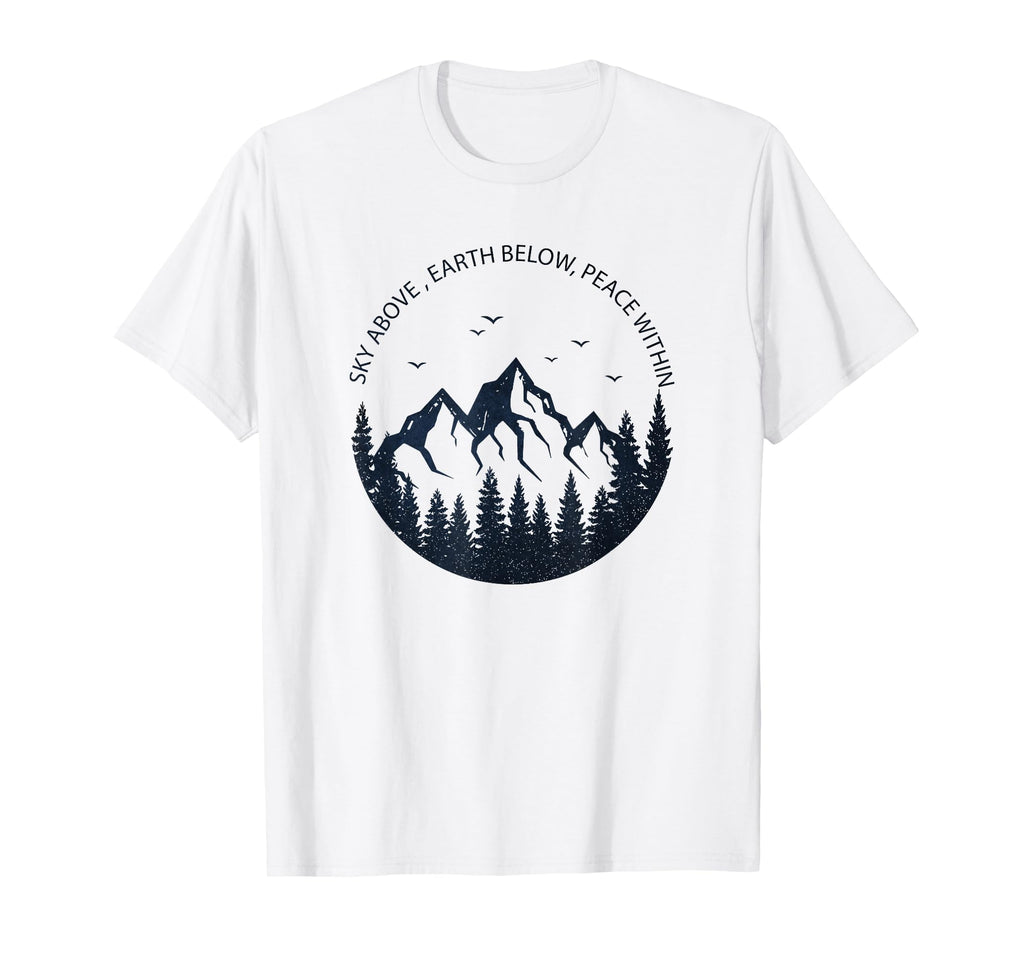 Sky Above Earth Below Peace Within T-Shirt - Custom Art Print for Adults - T-Shirt, Sweatshirt, Hoodie