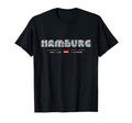 Hamburg Germany 70S 80S Type T-Shirt - Custom Art Print Unisex - T-Shirt, Sweatshirt, Hoodie