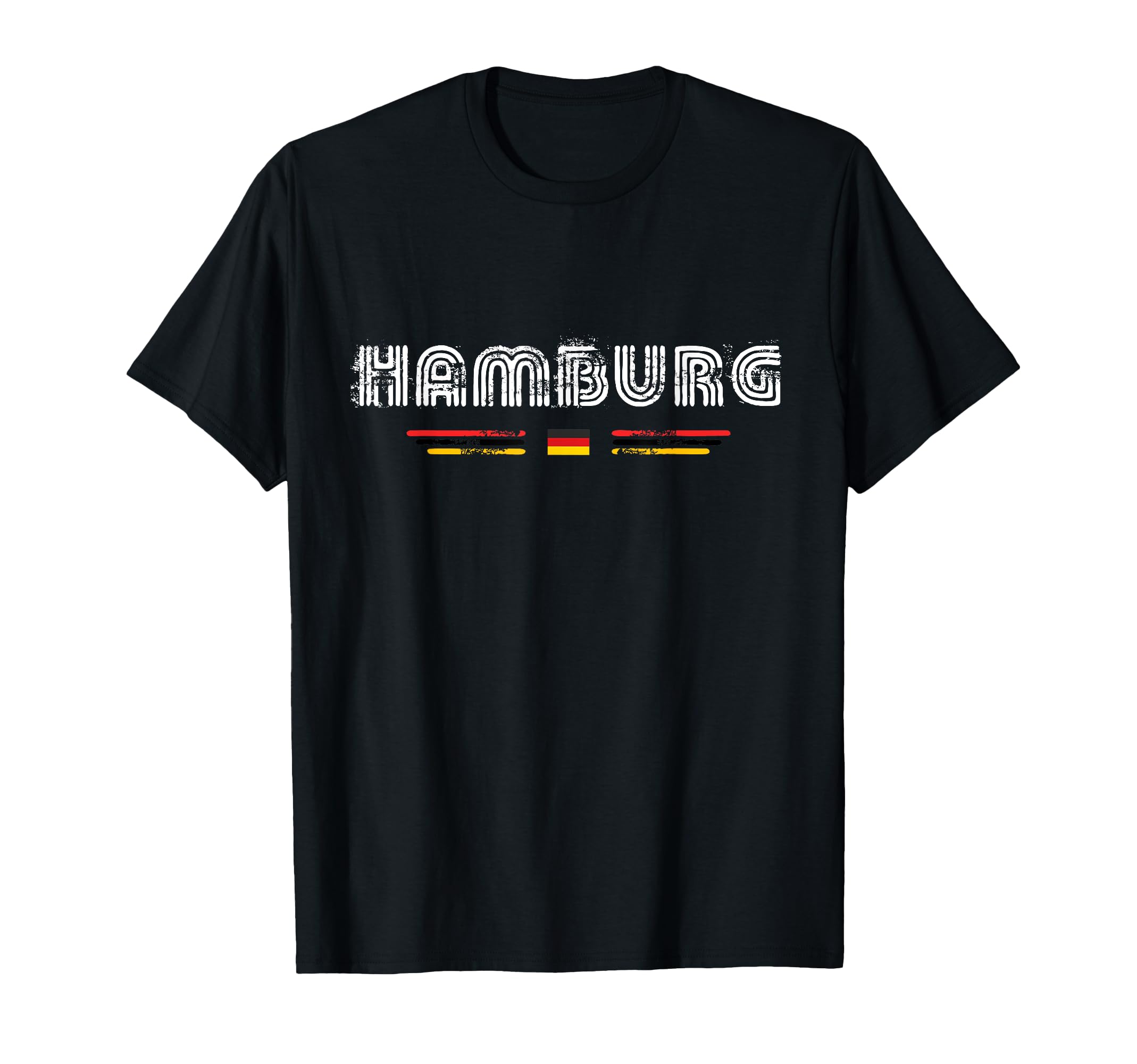 Hamburg Germany 70S 80S Type T-Shirt - Custom Art Print Unisex - T-Shirt, Sweatshirt, Hoodie
