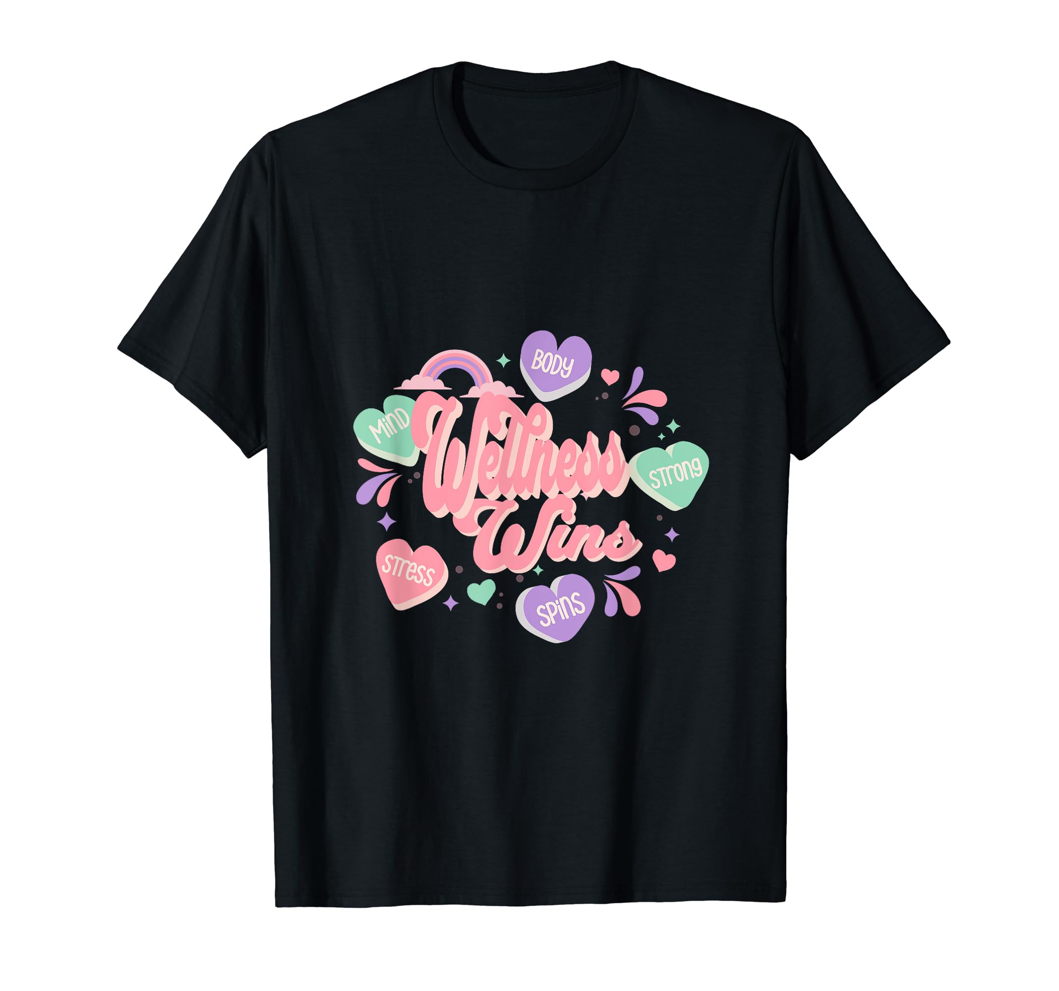 Mental Physical Wellness Positivity T-Shirt - Aesthetic Graphic Men Women - T-Shirt, Sweatshirt, Hoodie