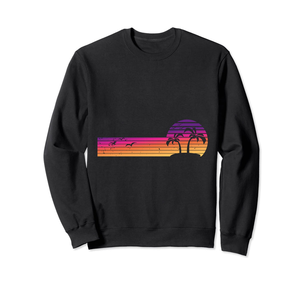 Palm Tree Sunset Sweatshirt - Streetwear Style for Adults - T-Shirt, Sweatshirt, Hoodie