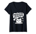 Womens Overthinking And Also Hungry V T-Shirt - Unique Graphic for Adults - T-Shirt, Sweatshirt, Hoodie