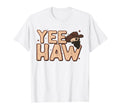Yeehaw Cowgirl Western Cowhide T-Shirt - Fun Novelty Design for Adults - T-Shirt, Sweatshirt, Hoodie