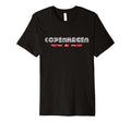 Copenhagen Denmark 70S 80S Type Flag T-Shirt - Fun Novelty Design Unisex - T-Shirt, Sweatshirt, Hoodie
