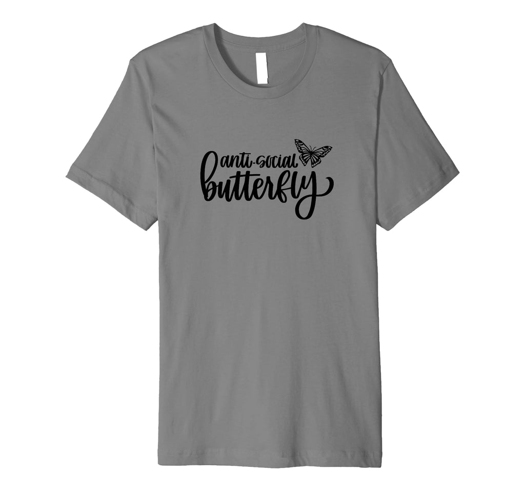 Anti Social Butterfly Anti Social T-Shirt - Minimalist Print Unisex - T-Shirt, Sweatshirt, Hoodie