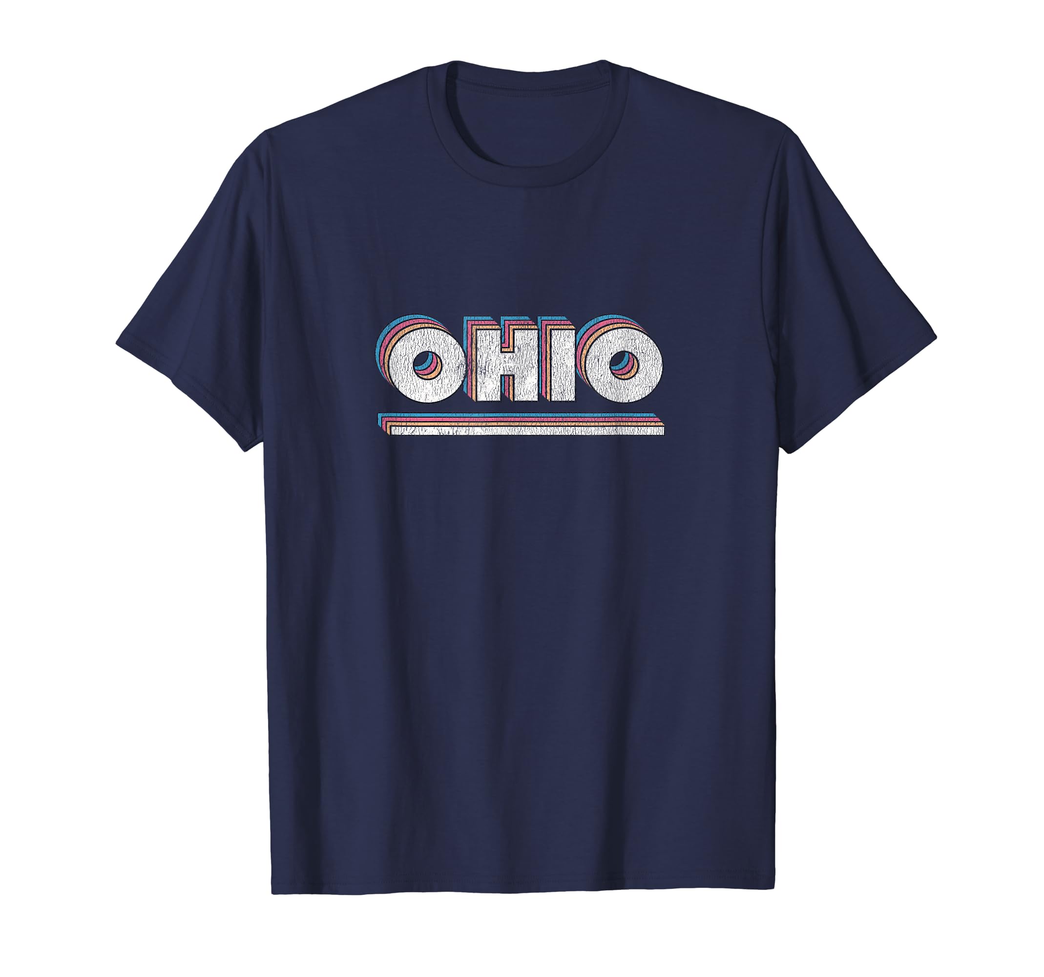 Ohio Oh 70S Throwback T-Shirt - Unique Graphic Unisex - T-Shirt, Sweatshirt, Hoodie