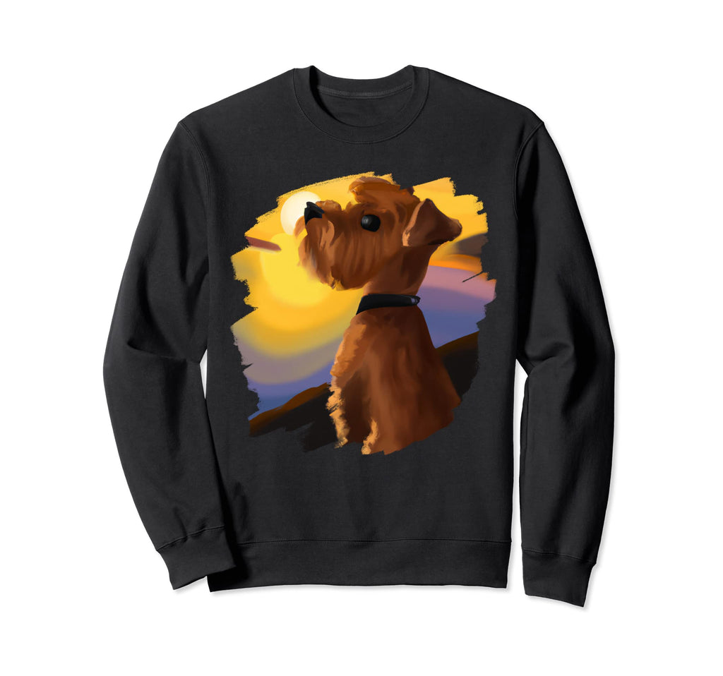 Norfolk Terrier Scottish Dog Art Sweatshirt - Aesthetic Graphic Men Women - T-Shirt, Sweatshirt, Hoodie