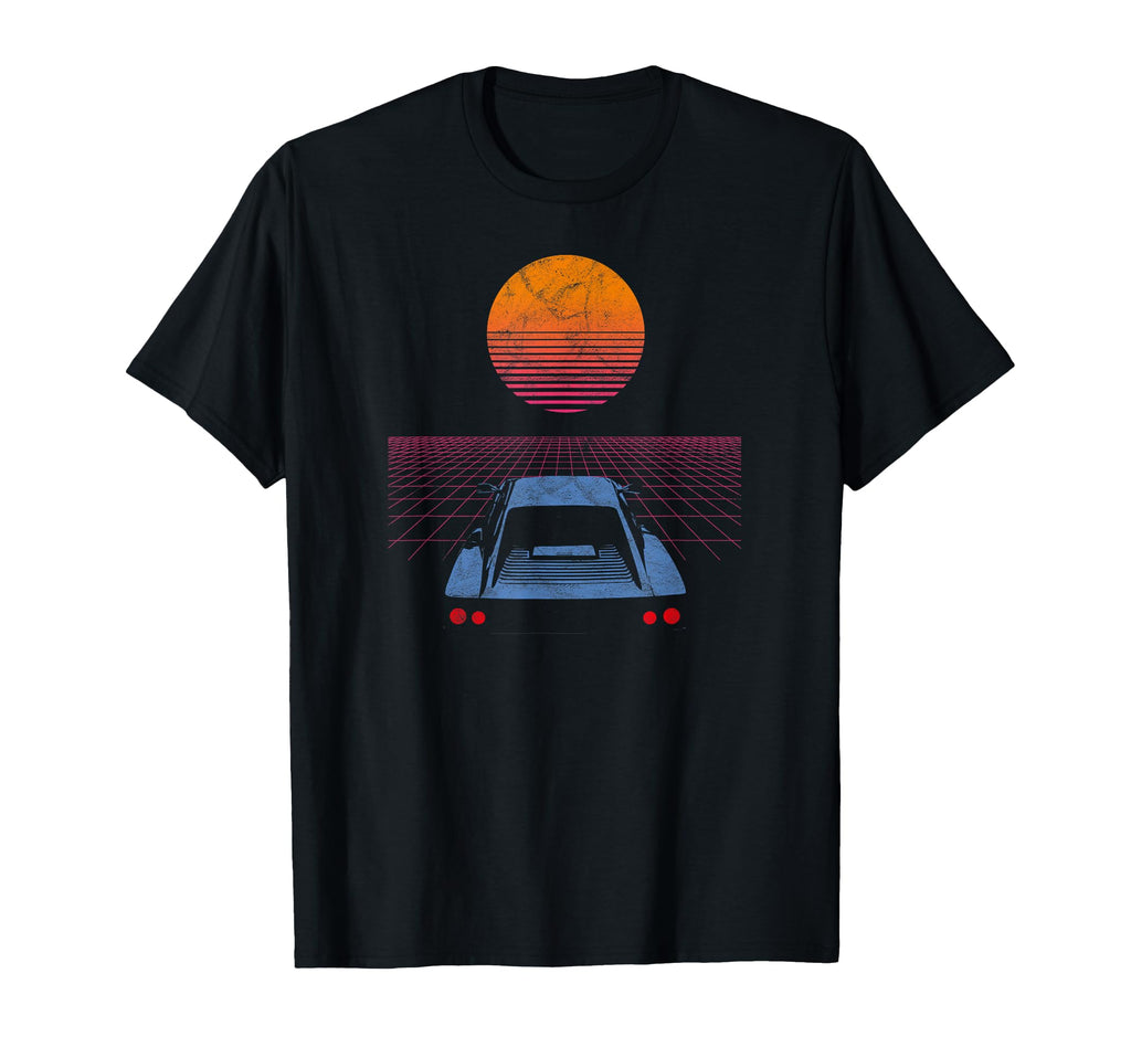 Synthwave Retrowave Aesthetic Drive T-Shirt - Graphic Print for Adults - T-Shirt, Sweatshirt, Hoodie