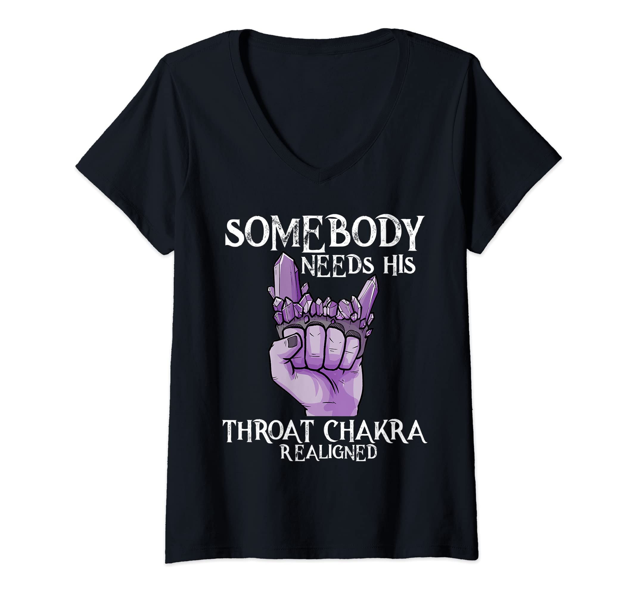 Womens Crystal Brass Knuckles Chakra T-Shirt - Streetwear Style for Adults - T-Shirt, Sweatshirt, Hoodie