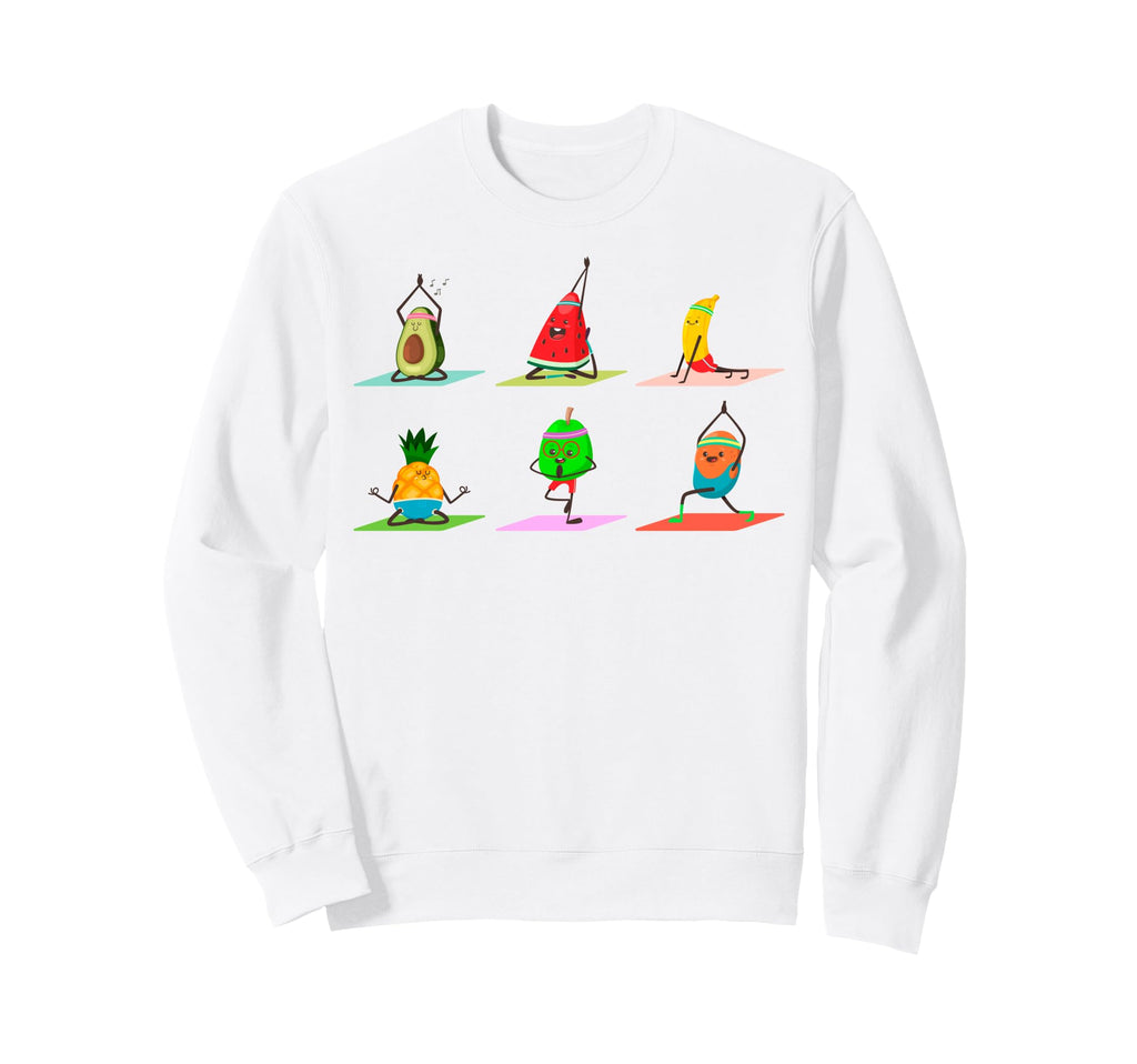 Funny Fruits Yoga Poses Sweatshirt - Streetwear Style for Adults - T-Shirt, Sweatshirt, Hoodie