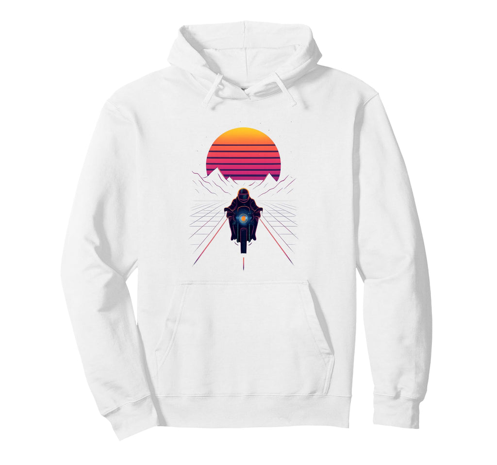 80S Synthwave Hoodie - Fun Novelty Design Unisex - T-Shirt, Sweatshirt, Hoodie