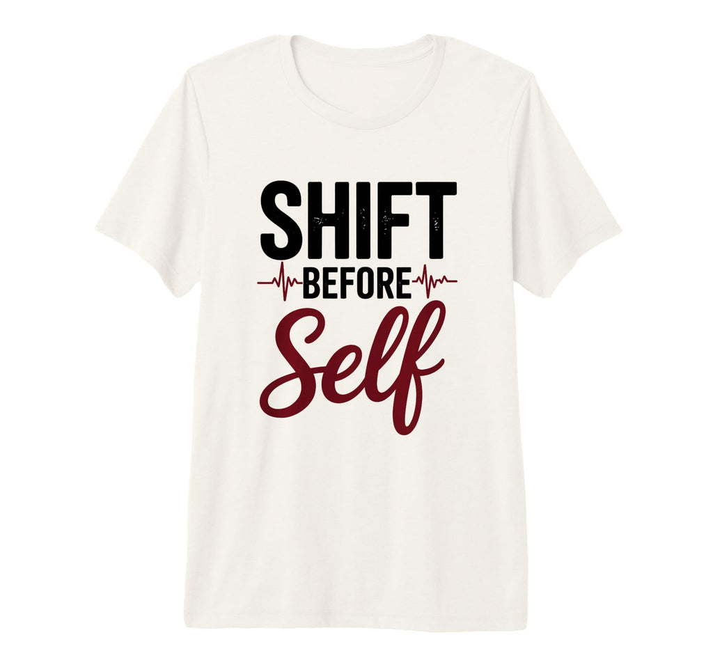 Shift Before Self Heartbeat Tri Blend T-Shirt - Trendy Graphic Unisex - T-Shirt, Sweatshirt, Hoodie